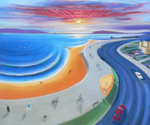 The Prom, Salthill by Artist Ted Turton