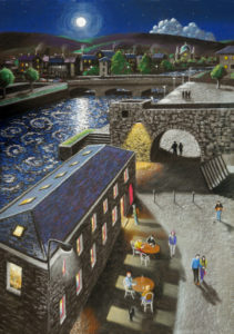 Spanish Arch painting of Galway by Ted Turton