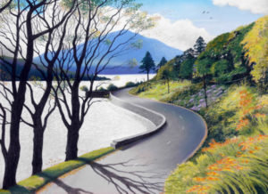 The road to Kylemore painting by Ted Turton